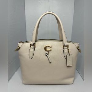 Coach Remi Satchel With Signature Canvas Detail